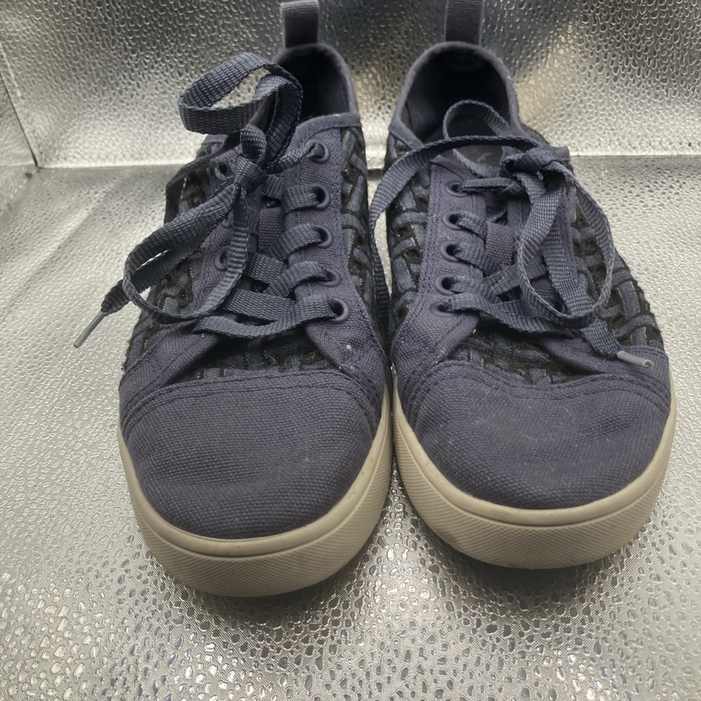 Koolaburra by UGG Kellen Low Lace Denim Sneakers, Women's size 7.5, Blue